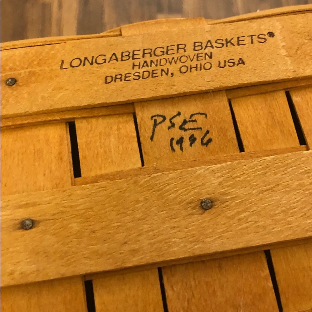 Longaberger Large Magazine Basket with liner.